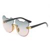Gafas de Sol sin Marco para Niños Estilo Nuevo Orejas de Gato Panda con Lentes Progresivas Oceánicas en Stock Venta al por Mayor