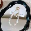 Pingente de celular sapatinho de balé em liga com incrustação de cristal e diamante, contas em formato de coração, acessório para bolsa, pulseira curta para pulso, atacado