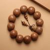 Pulseras de Madera de Ala de Pollo para Hombres y Mujeres, Pulseras de Cuentas Budistas Naturales para Parejas, Rosario de Madera de Nuevo Estilo Étnico, Joyería de Mano