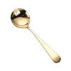 Colher de aço inoxidável 304 vermelha líquida de alto valor de cor colher de sopa para comer em casa colher de sobremesa dourada colher de melancia colher de sorvete atacado
