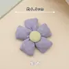 Tela Nueva Color Caramelo Cuadros Flor Niños DIY Adorno para el Cabello Broche Accesorios para Bolsos Flor Rellena de Algodón Accesorios Florales Venta al por Mayor