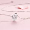 Pingente de Amor Mulheres S925 Sterling Silver Moda Luz de Luxo Europeu e Americano Cross-border Hot Sale Flash Diamond Love Zircon Pingente Colar Mulheres