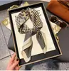 Novo Estilo Lenço de Seda Moda Feminina Versátil 70 Quadrado Estilo Coreano Lenço de Proteção para o Pescoço Primavera e Outono Lenço Retrô Gravata para Bolsa