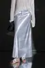 Falda Bodycon de Tela de Acetato Brillo Seda Primavera 2026, Color Sólido, Falda Cola de Pescado Estilo Oficina Elegante con un Toque de Lujo
