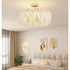 Luminária de Teto para Quarto Estilo Vintage Creme, Luminária de Luxo Leve Francesa para Quarto Principal Sala de Estar, Luminária de Estudo Minimalista de Designer, Estilo Vintage