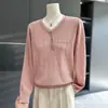 Nova Camisa de Tricô de Outono da Mamãe, Moda e Nobre, Camisa Base Fina de Manga Longa para Mulheres de Meia-Idade e Idosas, Outono/Primavera