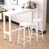 Mesa para Vinho Tinto, Mesa de Bar para Sala de Estar, Mesa e Cadeiras de Jantar Brancas Domésticas Montadas na Parede, Mesa Alta Montada na Parede, Mesa Longa Estreita Multifuncional
