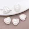 Colgante de Estrella de Mar Rosa de Doble Cara con Agujero Pasante de Perla de Imitación ABS Color Blanco Roto Accesorios de Joyería para Pulsera y Collar Hechos a Mano para DIY