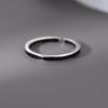 Anillo negro de plata de ley 925 para mujer, nuevo anillo de dedo índice de estilo frío de moda 2022, regalo de San Valentín