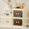 Caja de almacenamiento de cosméticos de escritorio multicapa de gran capacidad, caja organizadora para labiales y productos para el cuidado de la piel, mueble de almacenamiento para dormitorio o casa de alquiler