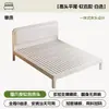 Cama de Hierro Forjado con Tapicería Suave, Base de Cama con Almacenamiento, Estructura de Acero, Uso Doméstico Minimalista Moderno, Cama Tatami Reforzada y Engrosada de 1.8m Individual/Doble