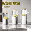 Tetera de Vidrio de Borosilicato de Alta Capacidad para Agua Fría a Prueba de Explosiones Resistente a Altas Temperaturas Jarra para Jugos