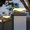 Lámpara Solar de Pilar Impermeable para Exteriores de Doble Propósito, Lámpara de Paisaje para Patio, Lámpara de Pilar para Valla de Jardín Exterior de Villa