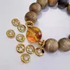 Lujo Ligero Forma de Rosquilla Ola Irregular Espaciadores Perlas Huecas Barrocas Kit de Materiales DIY Accesorios para Joyería