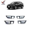 Adequado para modificação especial do Toyota 21 harrier, moldura decorativa para maçaneta da porta interna, remendo de tira brilhante para porta interna