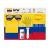 Mundial 2026 Estados Unidos, Canadá y México Set de Aficionado al Fútbol de Argentina Bandera Gafas Manos Aplaudidoras Pintura Facial Accesorios para Animar