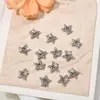 Joyería de Aleación para Uñas con Forma de Estrella Punto de Diamante Estrella de Cuatro Puntas Colgante Accesorios para Fundas de Teléfono Móvil Marco de Fotos Venta al por Mayor