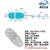 Acero Inoxidable 304 Bisagra Engrosada de Alta Resistencia Industrial Bisagra Plegable de Apertura Plana Bisagra abatible