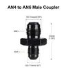 Conector de Tubería de Enfriamiento de Aceite para Modificación Automotriz Transfronteriza, Adaptador de Conversión An4/6/8/10, Paquete de 2
