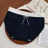 Colores Frescos y Contrastantes ~ Soufflé de Crema Pura Tacto Suave Algodón para Bebé Ropa Interior para Mujer Calzoncillos tipo bóxer de Algodón Puro para Mujer