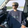 Sudadera Nueva para Hombre Otoño/Invierno 2026 con Relieve y Cuello Redondo, Top Holgado de Manga Larga para Pareja, Ropa de Hombre de Moda