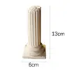 Suporte Criativo Europeu Retrô de Gesso Desgastado Coluna Romana Quebrada Suporte de Exibição de Anéis Bandeja de Armazenamento Suporte de Adereço para Vitrine