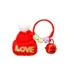 Llavero de Gorro Navideño Transfronterizo Lindo Sombrerito Llavero con Cascabel Regalo Pequeño para Estudiante Regalo Pequeño de Navidad Colgante