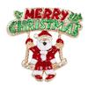 AliExpress Wish Broche de Dibujos Animados Europeo y Americano Muñeco de Nieve Santa Claus Ramillete Árbol de Navidad Bastón Pin