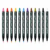 Pintura Corporal Tatuaje de Doble Punta, Pincel para Maquillaje Facial de Fiesta y Festival, Pluma de Graffiti DIY Impermeable de Secado Rápido para la Piel