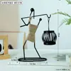 Candelabro de Anjo Romântico com Copo para Vela Quarto Sala de Jantar Mesa Decoração Jantar à Luz de Velas Enfeites Candelabro de Anjo Fofo