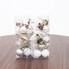 Bolas Luminosas para Árvore de Natal Transfronteiriças, Bolas Foscas, Bolas com Glitter, Estrelas para Topo de Árvore, Decoração de Natal para Casa, Decorações para Vitrines de Supermercado