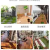 Piso de Madera Plástica para Balcones Exteriores, Piso para Terraza de Autoinstalación, Modificación de Plataformas de Camping, Piso de Madera Maciza