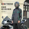 Impermeable Tipo Dividido Impermeable de Motocicleta para Hombre Impermeable para Conducir Vehículo Eléctrico Conjunto de Pantalones de Lluvia Impermeable Dividido para Repartidor de Comida