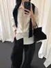 Camisa de Veludo Cotelê Fino 100% Algodão Estilo Vintage Han Xun para Mulheres Outono 2026 Comutação Top Solto 27511
