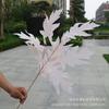 Simulación de hojas de roble con 3 ramas de tenedor, decoración para salón de bodas, hojas falsas al por mayor