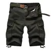 Shorts de Trabalho para Comércio Exterior Masculino Verão Calças Largas Esportivas Casuais plus size Multi-Bolsos Calças de Meio Calça Calças de Praia