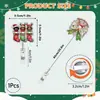 Rena de Natal em Acrílico com Clip Jacaré Retrátil Porta-Crachá de Identificação de Puxar Fácil Carretel Rotatório para Presente Médico Clipe de Puxar Fácil