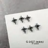Negro Pistola Zirconia Serie Cruz Nueva Joyería para Uñas Flash de Gama Alta Versátil Joyería para Uñas Lujo Accesible Estilo Popular