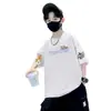 Camiseta Infantil de Manga Corta 2026 Estilo Coreano Tallas Mediana y Grande Ropa Infantil Verano Dibujos Animados Niño Guapo Bebé Top de Algodón Puro Camiseta