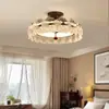 Luminária de Teto para Quarto Francês Estilo Mid-Century Americano Luminária de Teto Flor de Cristal Quarto de Alto Padrão Quarto Principal Luminária de Estudo