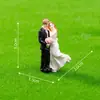 Figuritas de pareja de novios de rosa miniatura para micropaísajes, accesorios de decoración DIY para casas de muñecas, pequeños adornos de escritorio