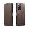 Para Samsung Note20 Funda Protectora para Teléfono Móvil de Piel de Ternero con Tarjetero Funda Magnética de Cuero para Note20 Ultra