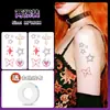 Pegatinas de Tatuaje de Corazón Magullado de Halloween Cicatrices Simuladas para Hombres y Mujeres Impermeables de Larga Duración Pegatinas de Heridas Falsas Pegatinas Faciales de Cosplay