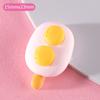 Cono de helado de huevo frito con forma de garra de gato, accesorios creativos pequeños, pegamento en crema, carcasa de teléfono móvil, material de bricolaje hecho a mano