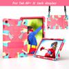 Para Samsung Tab A9 X110 color de contraste caricatura silicona PC soporte anticaída funda plana A9 Plus cubierta protectora