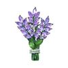 Broche de lavanda, alfiler para abrigo de mujer, alfiler para cuello con ramo morado exquisito de alta gama para mujer, accesorios de diseño, ramillete de nicho con sentido