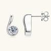 Pendientes de Plata de Ley S925 [Venta de Liquidación con Envío Gratis] Pendientes Cuadrados Simples y Elegantes de Moissanita para Mujer, Exclusivamente para Ventas Transfronterizas