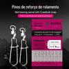 Rolamento giratório reforçado pino alta velocidade oito anéis rosa embalagem luya pino pesca a granel acessórios de pesca