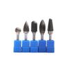Venta al por mayor de fábrica lima rotativa de carburo 6*14 cabeza de rectificado de acero de tungsteno mango de 6 mm ranura simple doble grabado cabeza de rectificado de metal