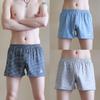 Ropa Interior para Hombre Huajilong Calzoncillos Tipo Bóxer Rayados de Algodón Calzoncillos Tipo Bóxer Sueltos Finos Transpirables Pantalones Flecha Dropshipping